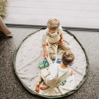 playmat & toy bag-croco