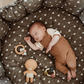 organic babymat & cocoon-birds