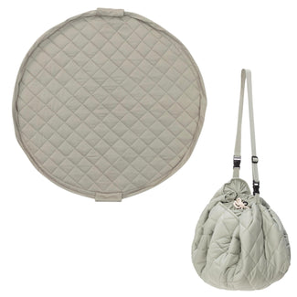 organic soft babymat & bag - meadow green