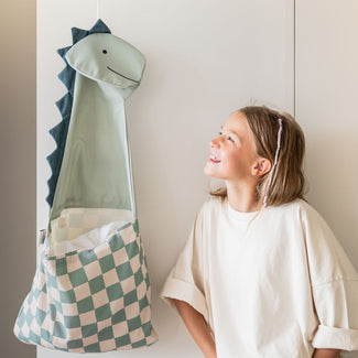 wall storage & tote bag - dino