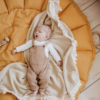 organic babymat & cocoon-mustard