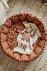 organic babymat & cocoon-tawny brown