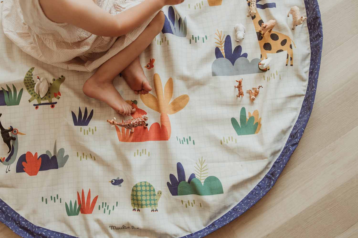 toy storage bag, Toupitis, Play&Go, Moulin Roty, detail picture