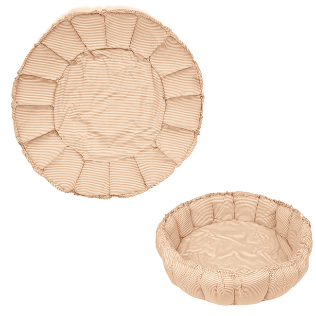 organic babymat & cocoon-stripes brown