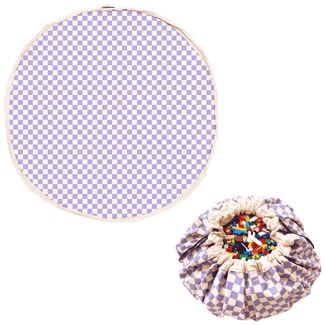 playmat & toy bag-vichy purple