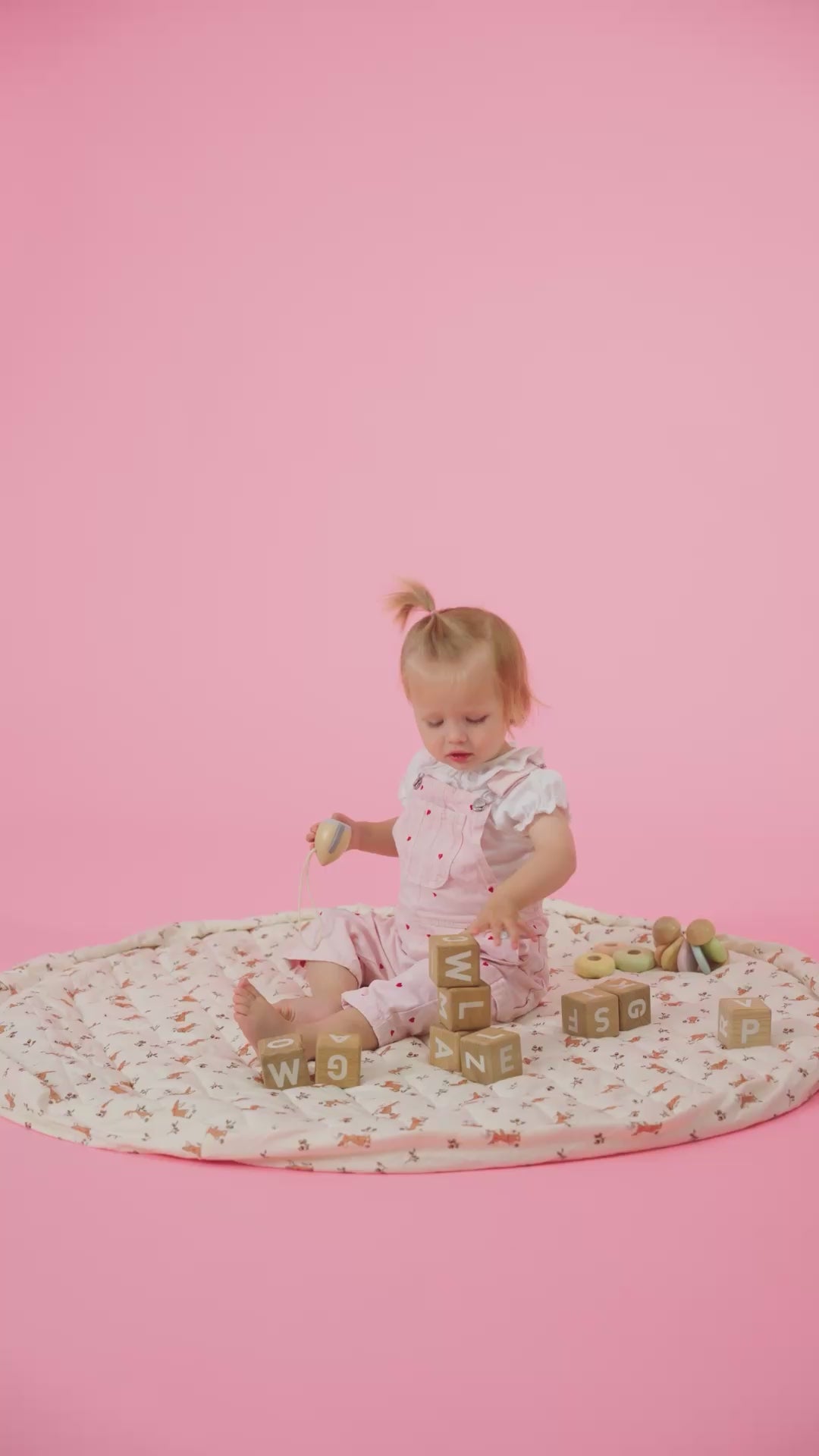 organic soft babymat & bag - fleuri