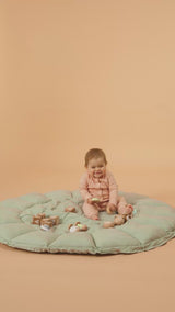 organic babymat & cocoon-stripes blue