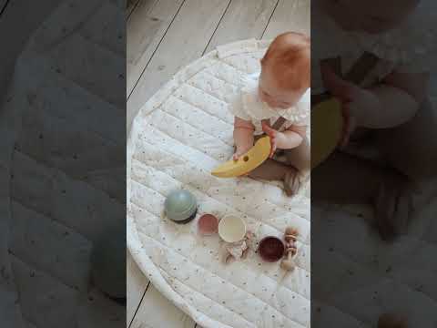 video of moon soft organic baby mat
