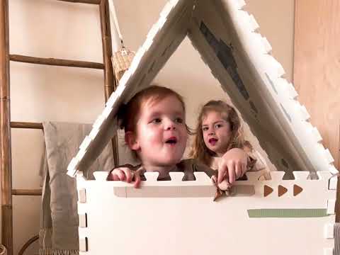 puzzlemat, storage box & mini house - farm