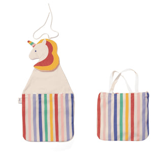 wall storage & tote bag - unicorn