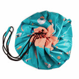 outdoor play storage bag, closed