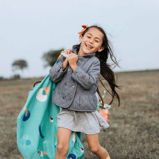 Outdoor storage bag play