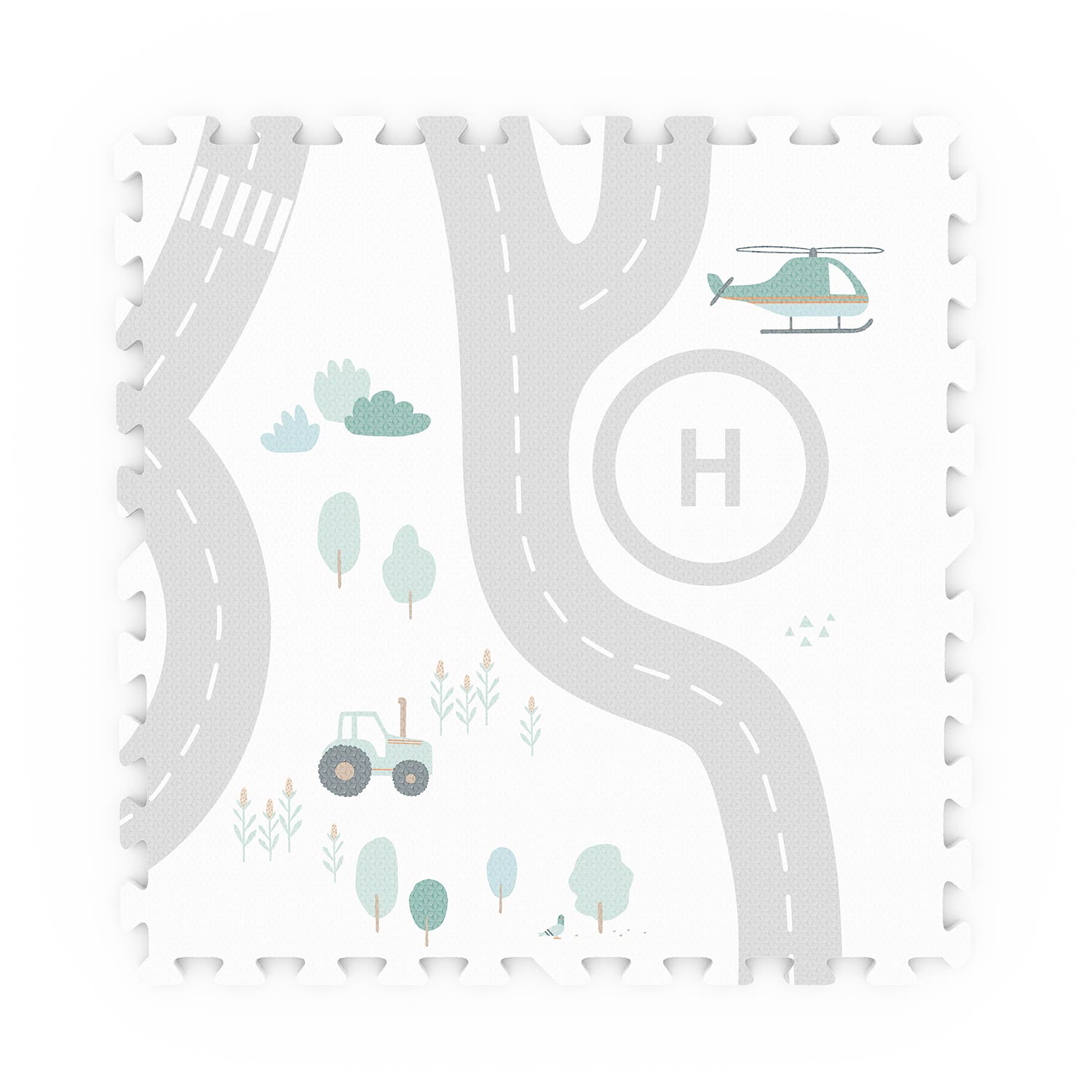 detail picture of roadmap puzzlemat