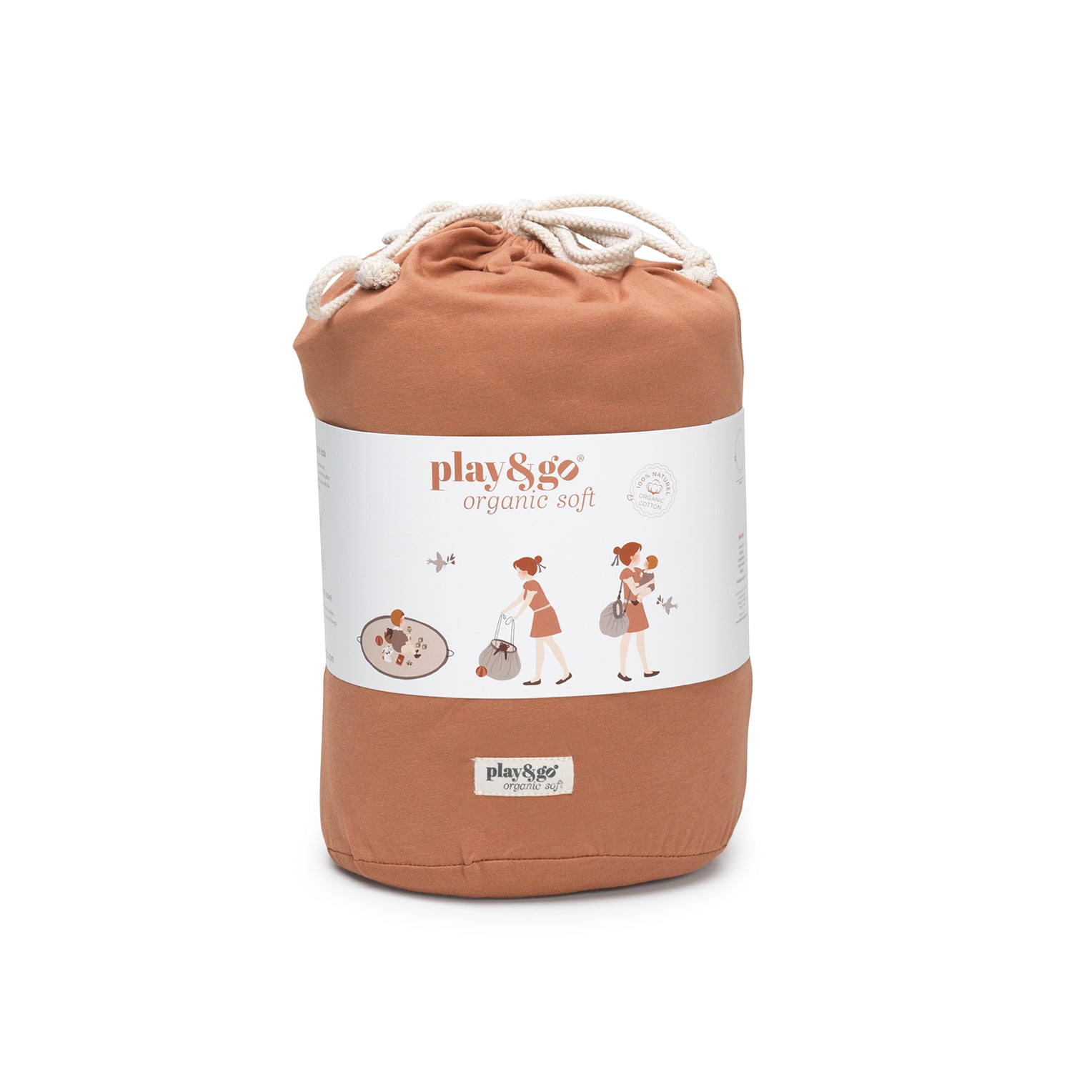 Play&Go organic tawny brown babymat, packaging