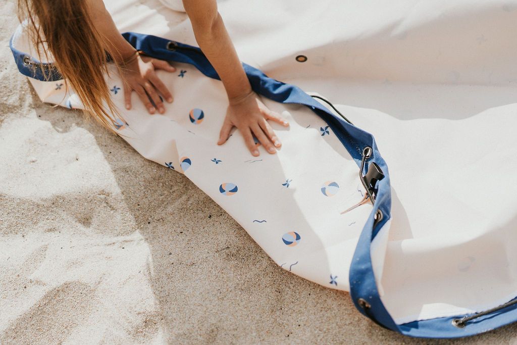 Play&Go outdoor storage bag and play mat, print balloon, folded piece