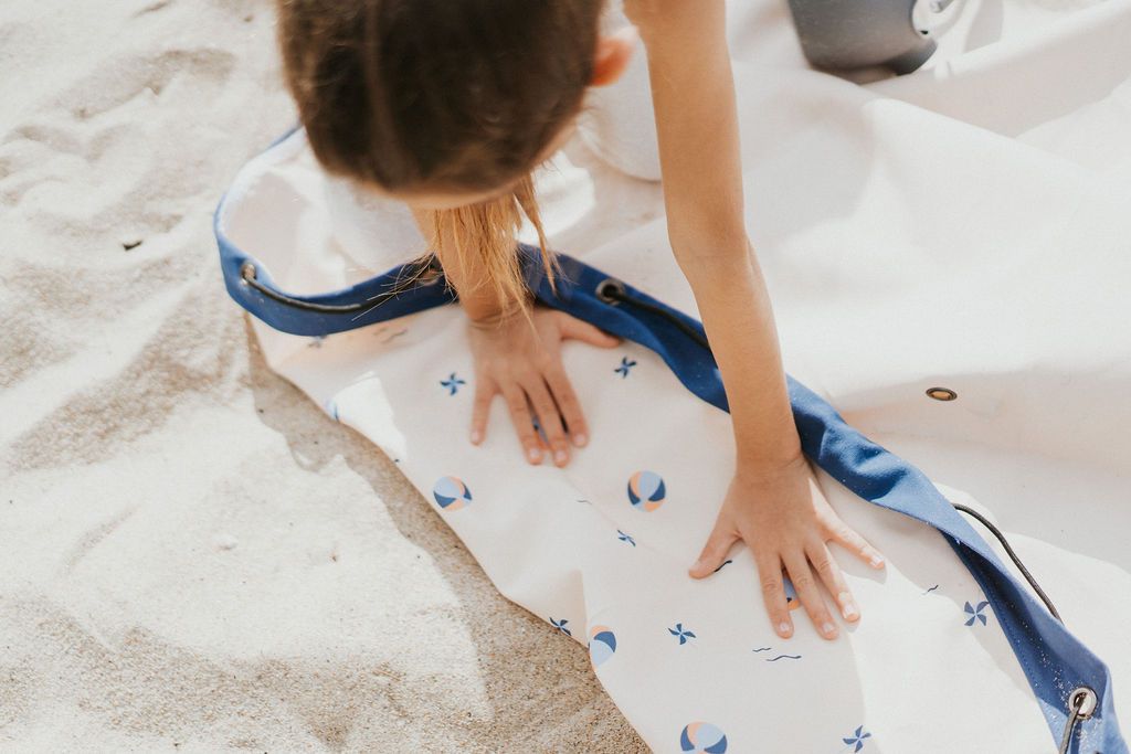 Play&Go outdoor storage bag and play mat, print balloon, folded piece